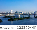 Tokyo Bay with the Rainbow Bridge, Odaiba 122379445