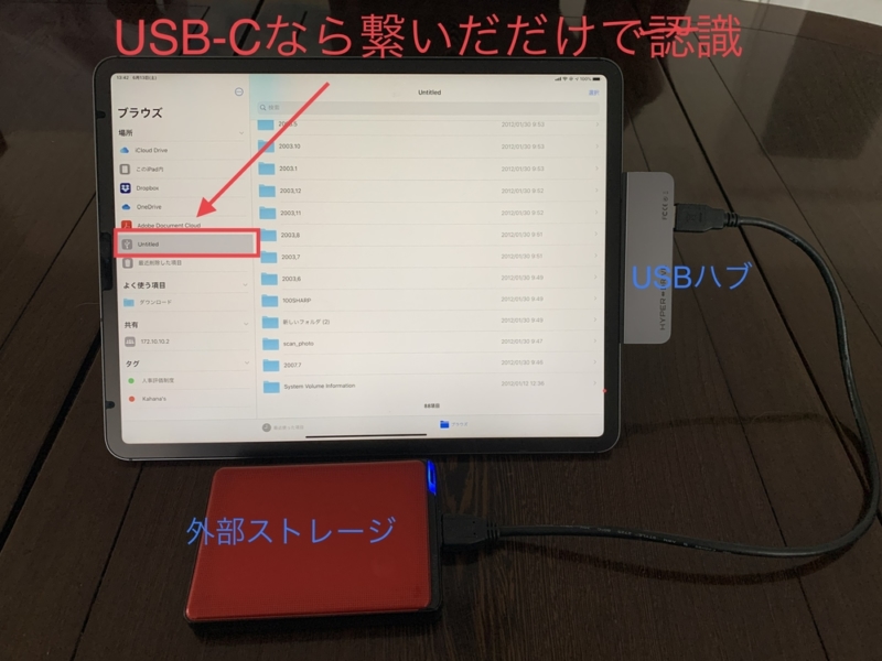 iPad ProのUSB-Cなら繋ぐだけでOK