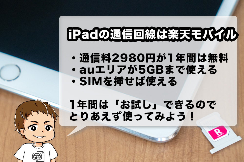 iPadには楽天モバイルがおすすめ