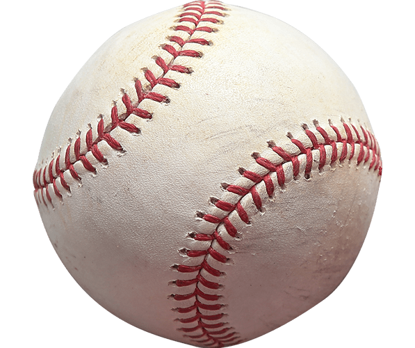 Unassuming photo of a baseball