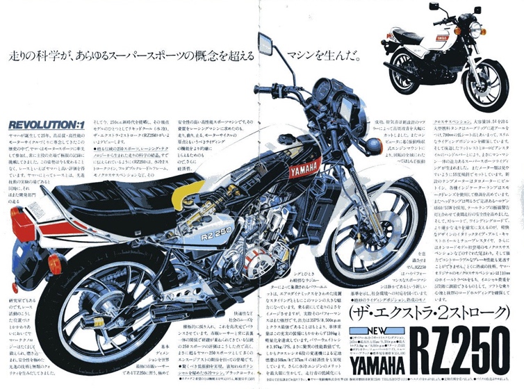 1980年に登場したヤマハRZ250