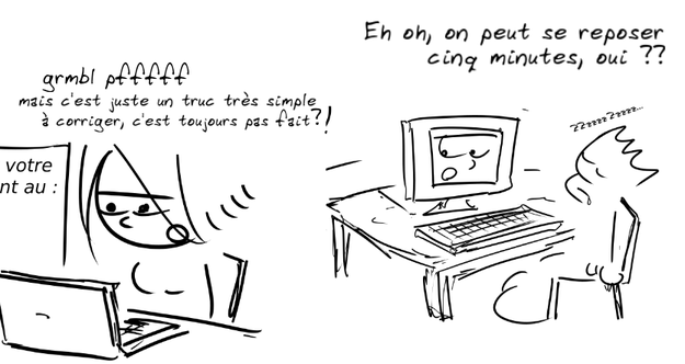 Merci du signalement, ton bug peut attendre…
