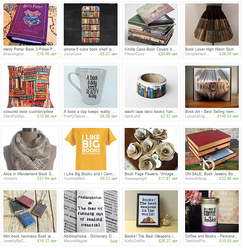 Books books books etsy treasury