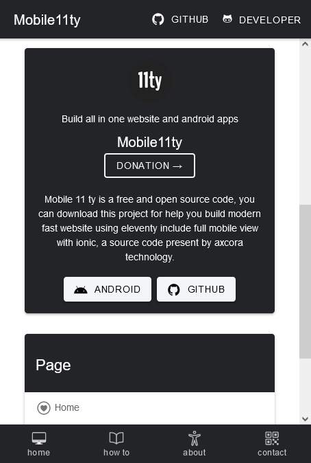 eleventy mobile11ty template themes