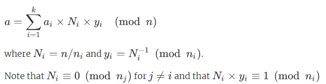 Chinese Remainder Theorem