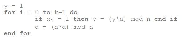 Modular exponentiation