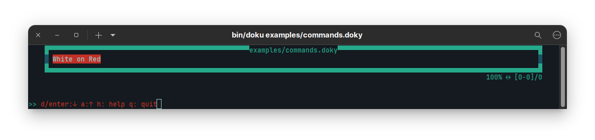 Results of Command