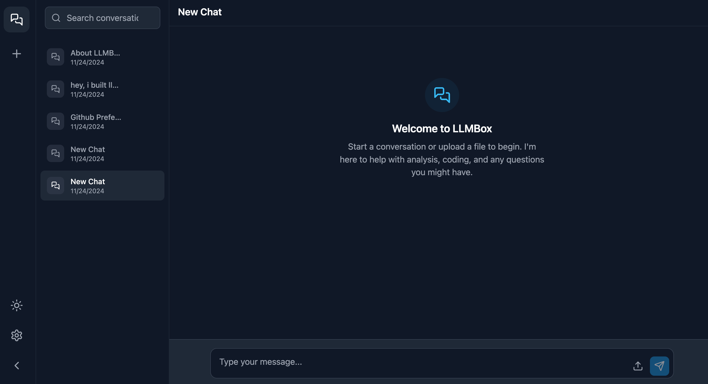 LLMBox Dark Mode