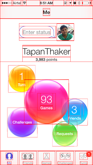 Game center after code injection