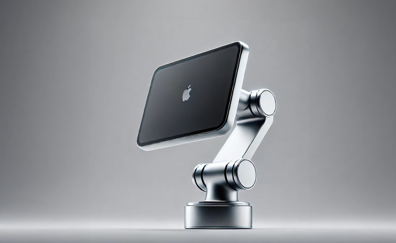 Apple Device with robot arm