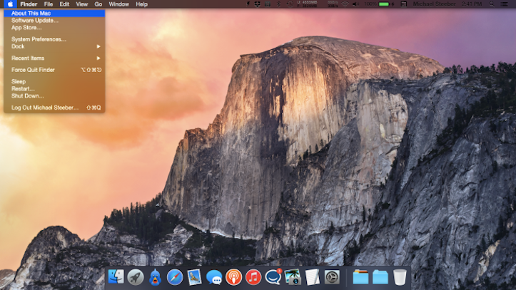 Os x yosemite dark mode 1