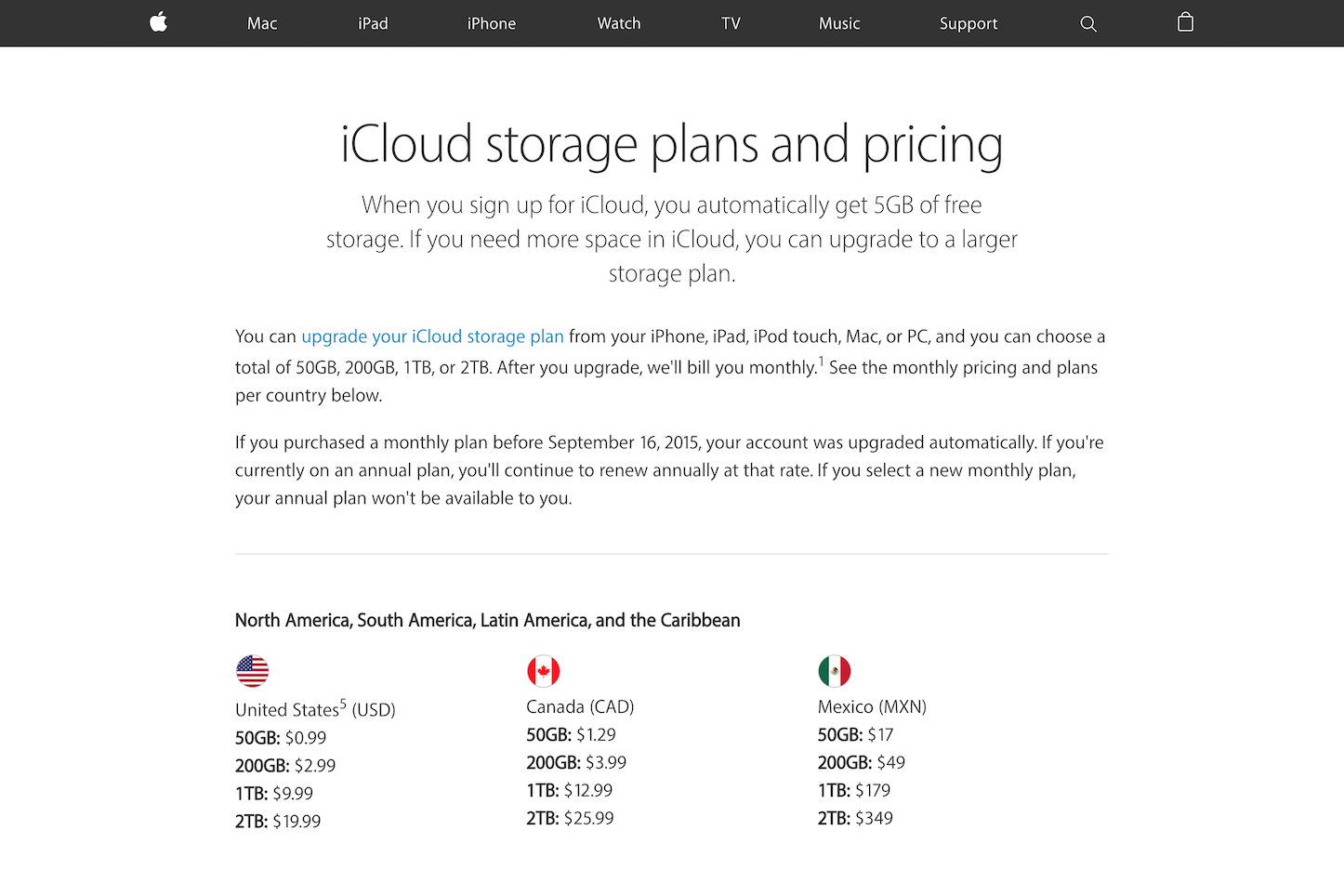 Icloud storage plans