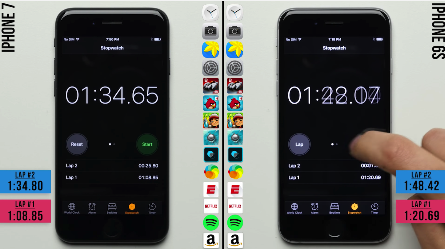 Iphone 7 6s speed test