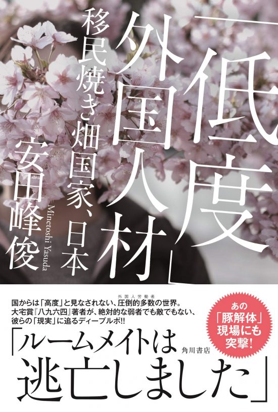 『「低度」外国人材 移民焼き畑国家、日本』（KADOKAWA）書影