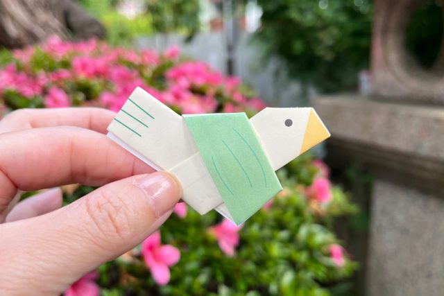 鳩森八幡神社の鳩みくじ