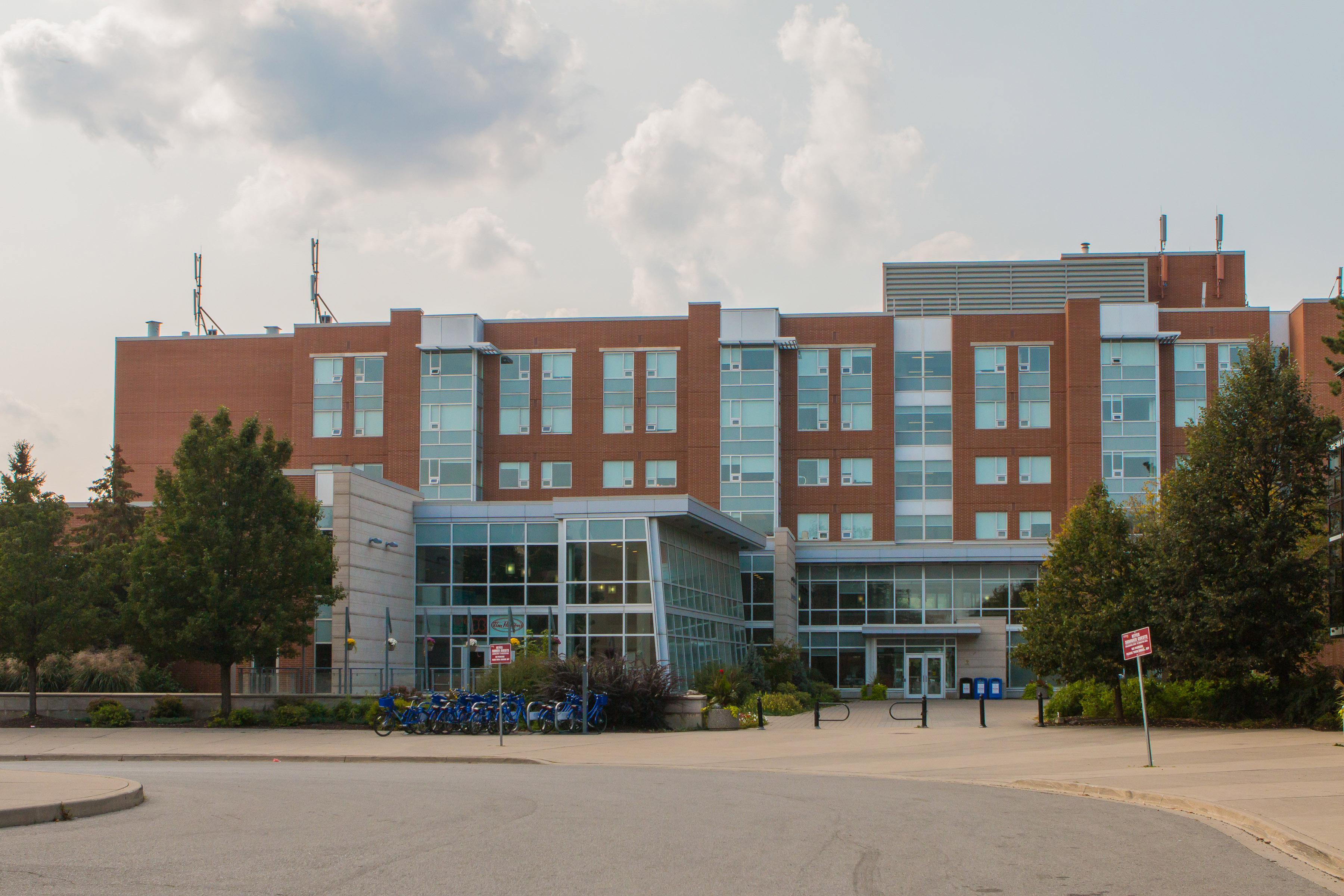 Marry E. Keyes Residence is located in the wast quad at McMaster University