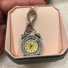 Juicy Couture Jeweled Time For Couture Alarm Clock Charm Juicy Couture Accessories, Couture Accessories, Resin Jewelry, Alarm Clock, Juicy Couture, 9 And 10, Clock, Women Accessories, Couture