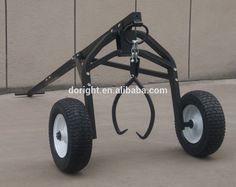 a small cart with two wheels on the front and one wheel on the back, attached to