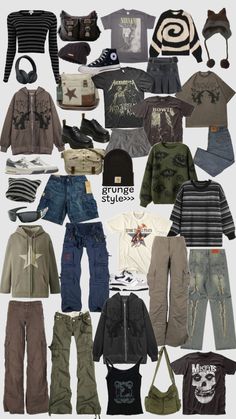 grunge style>>> #grungeoutfits #grunge #grungecore #grungeaesthetic #grungeoutfits Grunge Therian Outfits, Outfit Inspo Summer Alternative, Cottagecore Skater Aesthetic, Alt Clothing Aesthetic, Alt Outfits For Hot Weather, Streetwear Fashion Nonbinary, City Grunge Outfit, Actual Grunge Outfits, Simple Grunge Outfits For School