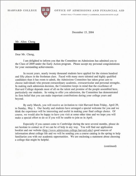 Here's the successful admissions letter I received applying Early Action to Harvard. With Harvard's acceptance rate of 5%, only the lucky few get to see this. Harvard Admissions Letter, Mit University Acceptance Letter, Pa School Acceptance Announcement, Yale Business School, Harvard University Acceptance Letter, Yale Acceptance Letter, Harvard Diploma, Harvard Letter, Harvard Motivation