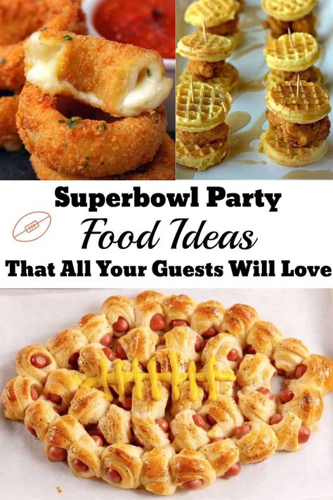 15 Superbowl Party Food Ideas That All Your Guests Will Devour - Society19 Superbowl Party Food Appetizers Appetizer Ideas, Superbowl Party Finger Foods, Cakes For Superbowl, Super Bowl Dessert Ideas Easy, Superbowl Treats, Super Bowl Party Food Ideas, Super Bowl Finger Foods, Superbowl Ideas, Super Bowl Essen