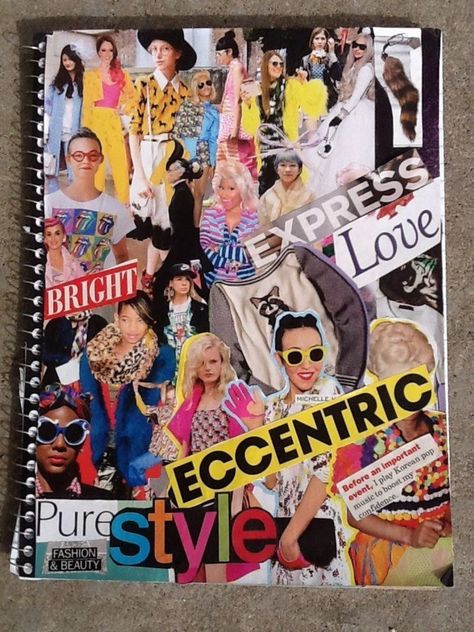 Magazine Cover For School Project, Magazine Diy Ideas, Collage Notebook Cover, Journal Cover Collage, Magazines Aesthetic, Collage Of People, Collage Notebook, Journal Cover Ideas, Collage Magazine