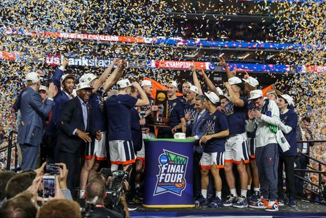 April 8, 2019: UVA wins 2019 NCAA Men’s Basketball Championship Championship Aesthetic, Uva Basketball, Basketball Aesthetic, Sec Championship, Basketball Championship, Ncaa Championship, Final Four, University Of Virginia, Brand Board