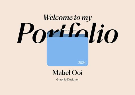 Graphic Design Portfolio 2024 Font For Portfolio, Content Portfolio Design, Graphic Designer Price List Design, Portfolio Design Template Free, Big Text Design, Web Dev Portfolio Design, Senior Graphic Designer Portfolio, Cover Design For Portfolio, Adobe Portfolio Design