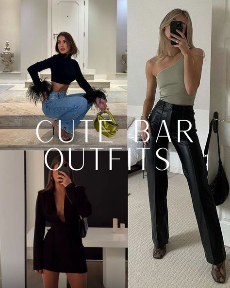 Outfit To Go Out At Night, Drink Outfit Evening, Outfit Ideas For Night Out, Outfit Inspo Night Out, Chic Bar Outfit, Outfits For Night Out Bar, Party Looks Outfits Night Casual, 2024 Going Out Outfits, Thanksgiving Eve Outfit Bar