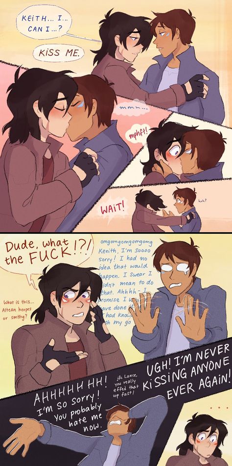 Lance And Keith Comics, Voltron Klance Fluff, Spicy Klance Art, Voltron Ships Keith, Keith And Cosmo, Shiro X Lance Voltron, Keith X Lance Voltron Fanart Spicy, Trans Keith Voltron, Top Lance X Bottom Keith Fanart