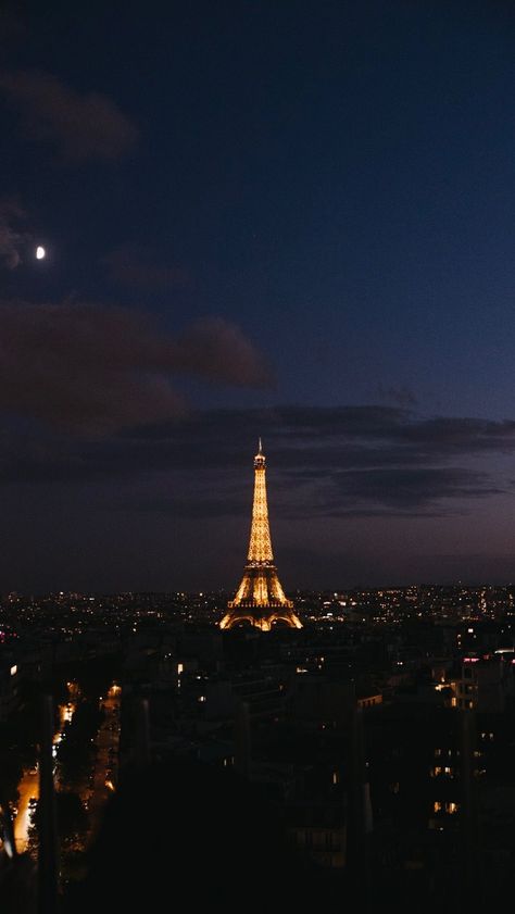 The Eiffel Tower At Night, Eiffel Tower Aesthetic Night, Eiffel Tower At Night Aesthetic, Paris At Night Aesthetic, Paris Night View, Night Out Pictures, Paris Night Aesthetic, France At Night, Paris Aesthetic Night