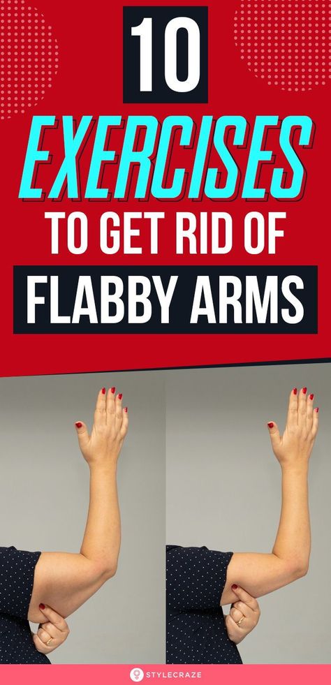 Get Rid Of Flabby Arms, Arm Fat Exercises, Flabby Arm Workout, Arm Flab, Home Exercises, Flabby Arms, Back Fat Workout, Lose Arm Fat, Best At Home Workout