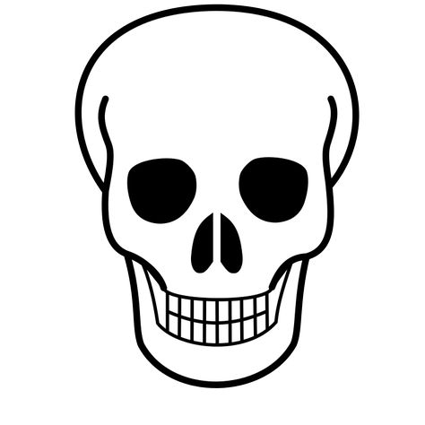 Skull Line Art | Free Download Clip Art | Free Clip Art | on ... Skull Clip Art, Drawing Skeleton, Easy Skull Drawings, Sugar Skull Drawing, Skull Template, Creepy Hand, Skull Icon, Simple Skull, Skull Sketch