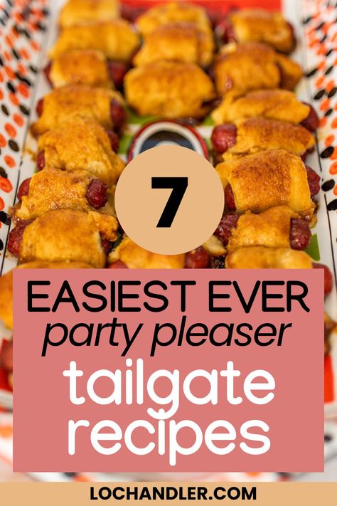 Delicious tailgating recipes at your next football or tailgate party! These are great tailgate finger food recipes and appetizer recipe ideas for game day. The best football food for Super Bowl party food ideas or really any tailgating side dish! These are so easy and quick and some are cold, with chicken, ground beef, and vegetarian! Sides For Tailgating Football, Best Appetizer Recipes Football Season, Ideas For Tailgating Food, Tailgate Finger Foods Snacks, Easy Tailgate Finger Foods, Tailgate Potluck Ideas, Italian Tailgate Food, Talegate Food Tailgating, Superbowl Foods Crockpot