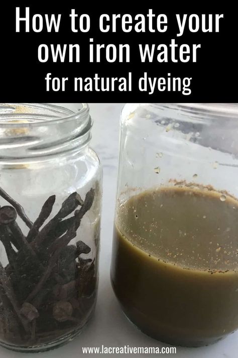 Natural Fabric Dye Diy, How To Make Iron, Dye Garden, Eco Dyeing Fabric, Natural Dyeing Techniques, Making Yarn, Avocado Dyeing, Fabric Dyeing Techniques, Dyeing Tutorials