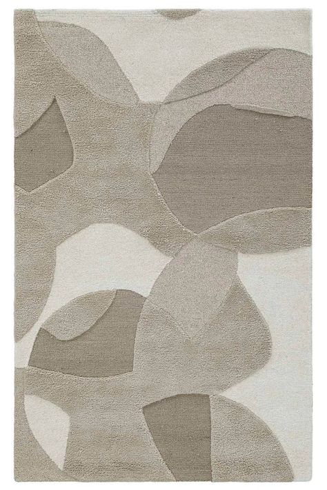 Rectangle Abstract Hand Tufted Wool Area Rug in Natural | AllModern Carpet Texture Pattern, Modern Rugs Texture, Modern Carpets Design, Scandinavian Wall Decor, Carpet Texture, Wool Textures, Abstract Hand, Rug Texture, Minimalist Furniture