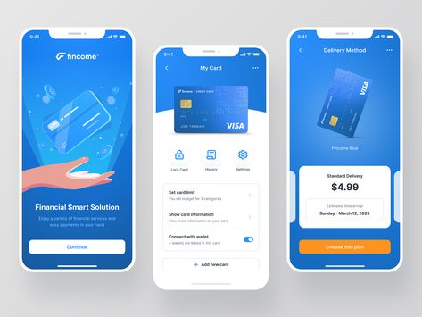 Fincome UI Kit - Credit Card Financial Branding, Card Ui, Credit Card Design, Finance App, Banking App, Mobile App Ui, Smart Solutions, Visa Card, Bank Card