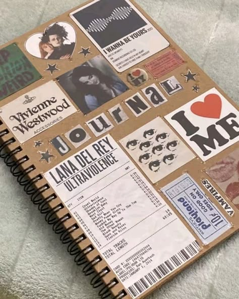 Journal Inspiration Writing, Bulletin Journal Ideas, Pretty Journals, Scrapbook Book, Art Journal Therapy, Diary Ideas, Memory Scrapbook, Journal Aesthetic, A Notebook