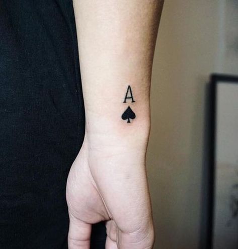 Ace Tattoos, Poker Tattoo, Ace Of Spades Tattoo, Playing Card Tattoos, Ace Tattoo, Spade Tattoo, Card Tattoo Designs, Tattoo Prices, Inspiration Tattoos