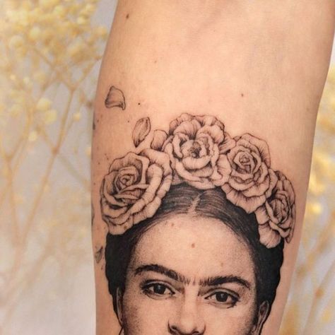 Frida Kahlo Tattoo, Kahlo Tattoo, Frida Tattoo, Frida Kahlo Tattoos, Microrealism Tattoo, Old School, Tattoos, Quick Saves, Art