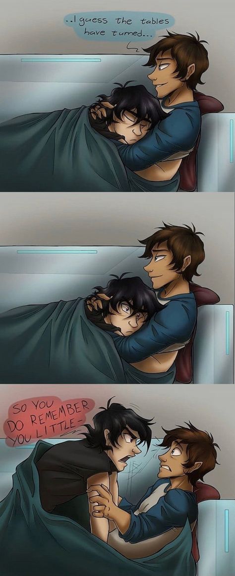 SOMEONE DREW THE THING!!!!!!! Voltron Keith And Lance, Klance Cute, Klance Voltron, Klance Fanart, Voltron Funny, Klance Comics, Voltron Comics, Form Voltron, Voltron Ships