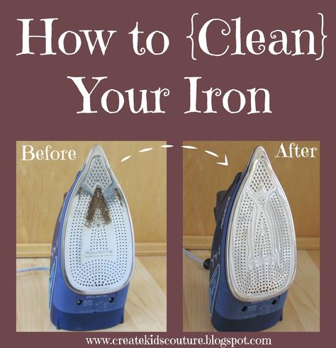 One of my most used and under-appreciated sewing tools is my iron. I use it… Cleaning Iron Plate, Create Kids Couture, Homemade Cleaning Supplies, Living Better, Easy Cleaning Hacks, Iron Door, Kids Couture, Paper Sewing Patterns, Cleaning Recipes