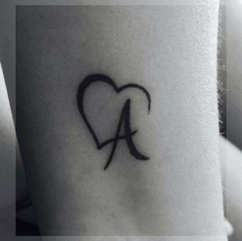 60+ Amazing A Letter Tattoo Designs and Ideas | Body Art Guru Tattoo Alphabet, Tato Jari, Alphabet Tattoo Designs, Letter Tattoo, Tato Henna, Henna Tattoo Designs Simple, Парные Тату, Initial Tattoo, Heart Tattoo Designs