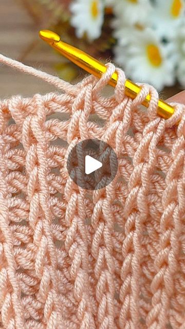 Crochet Stitch Like Knitting, Crochet Thin Yarn Projects, How To Crochet Like Knitting, Knitting Tutorials For Beginners, Tunisian Crochet Tutorial Videos, Cute Crochet Designs, Crochet Stitches Tutorial Step By Step, Beginner Crochet Tutorial Video, Tunisian Crochet Clothes