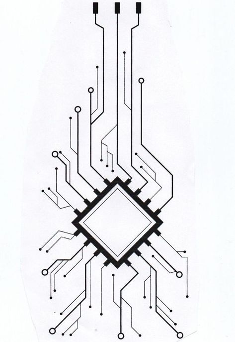 Cpu Tattoo, Geometric Line Tattoo Men, Futuristic Tattoo Cyberpunk, Cyberpunk Pattern, Computer Tattoo, Circuit Tattoo, Cyberpunk Drawing, Voronoi Diagram, Moving On Tattoos