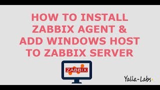 How to install Zabbix Agent On Windows Server - by Yalla Labs