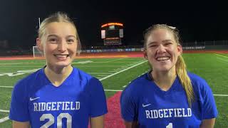 Interviews: Ridgefield girls soccer players react to winning back-to-back 2A state championships