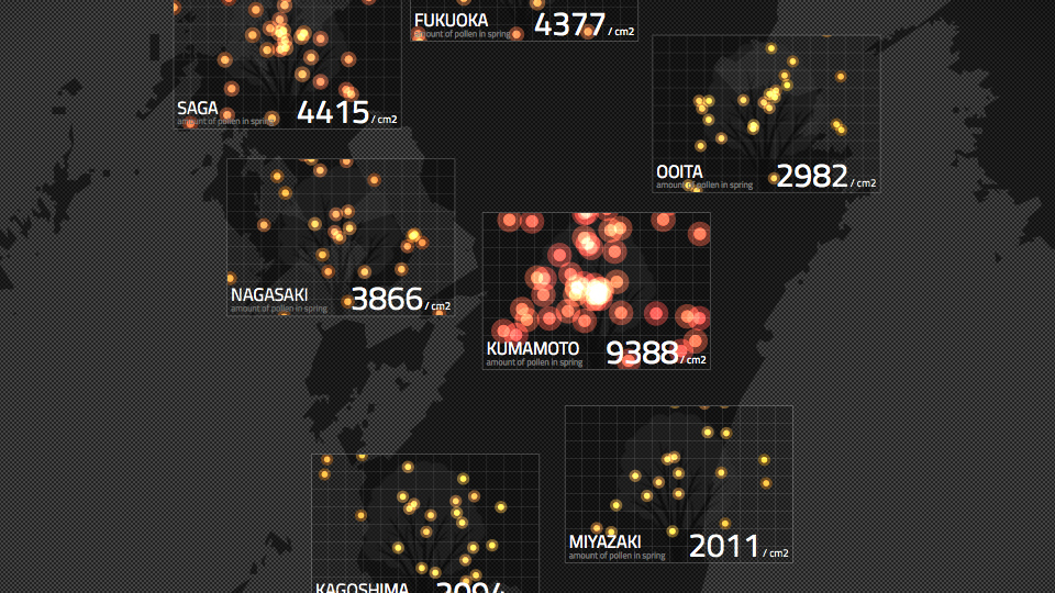 日本全国花粉飛散マップ