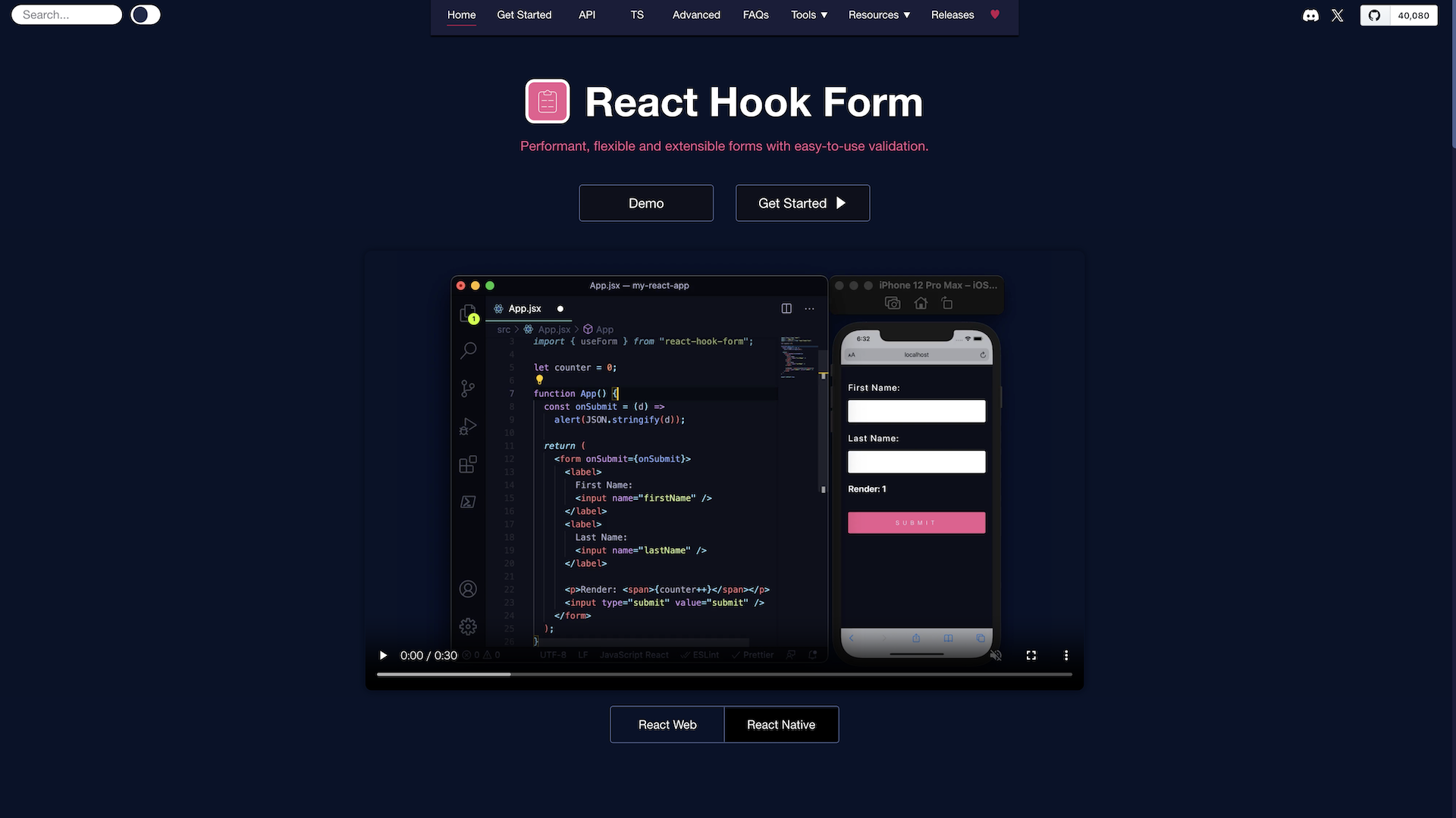 React Hook Form