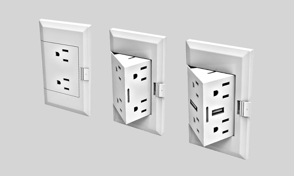 足りない時にはぐりっと出てくる”隠れ”コンセント「theOUTlet」